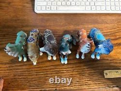 Set Of 6 Different Westland Call Of The Wolf Tribal Art Figures & Free Shipping