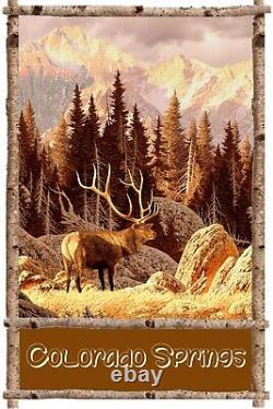 Set Of 7 Travel Posters Colorado Wild Life Collection Wilderness Wild Animals