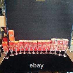 Set of 14 HOLMGAARD COPENHAGEN PORT Cordial Glasses 1970 1983 Rare withboxes