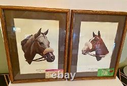 Set of 2 Prints Kentucky Derby 1982/83 Commission COLLECTION of L. C. Gosney