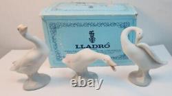 Set of 3 Lladro Geese/Duck Figurines #4551 #4552 #4553 Retired in 1978 Perfecto