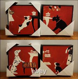 Set of 4 Miguel Dominguez 13x13 Dog Artwork by Art In Motion