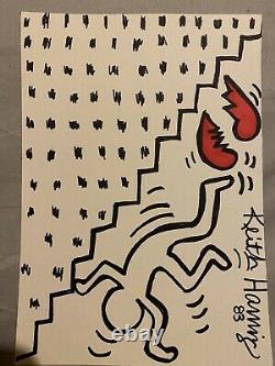 Set of TWO Keith Haring Originals Gallery & Estate Stamp NOT A PRINT
