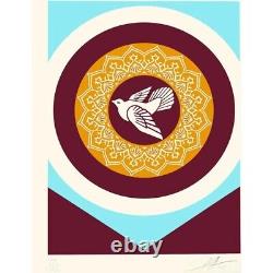 Shepard Fairey Peace Series 2 Dove print Set Signed poster COA OBEY Barb wire