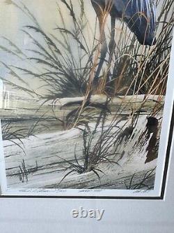 Shore Birds Wood Glass Framed Prints (Set of 2)With sign and certificate