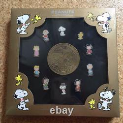 Snoopy Town Shop PEANUTS Pins Set Art Framed 50th Annversary Limited 500