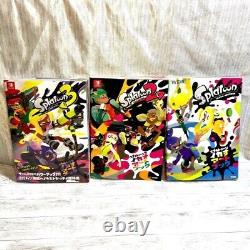 Splatoon Ikasu Art Book 1 & 2 & 3 Complete Set New Japanese Nintendo