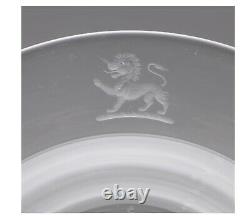 Steuben Rare MID Century Set Of 10 Art Glass'heraldic Lion' Bowls -provenance