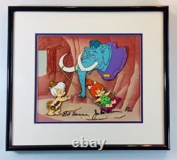 Swing Set Flintstones Pebbles Bamm Hanna Barbera Limited Edition Cel Fr Art
