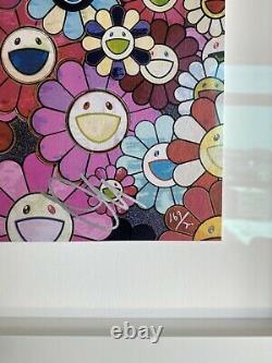 Takashi Murakami Shangri-La Blue Pink Print Set Ed 300 Museum Framed Kaikaikiki