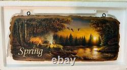 Terry Redlin Welcome Season Signs Spring Summer Autumn Winter Christmas Set of 6