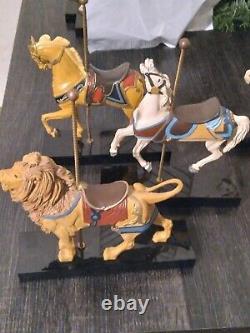 The Art Of The Carousel Horse Collection by Hamilton Complete Set Collector