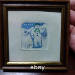 The Snowman Orignal Etching LIMITED EDITION West Germany Set of 7 Raymond Briggs
