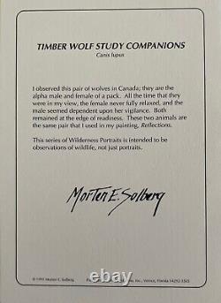 Timber Wolf Study Companions Morten Solberg L. E. Artist's Proof Print Set