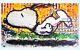 Tom Everhart As The Sun Sets Slowly Snoopy, Color Lithograph 31.25 X 52.25 In