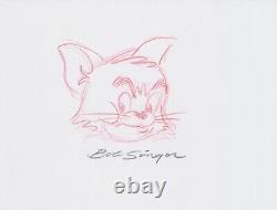 Tom and Jerry Original Drawing Set of 2 by Legendary Animator Bob Singer