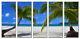 Tropical Palm Trees On Beach Photo Art On Canvas Framed And Ready To Hang Decor