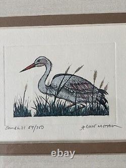 ULTRA RARE SET DAN MITRA SIGNED/NUMBERED 52.55.58.59/750 Etching Color COA Ducks