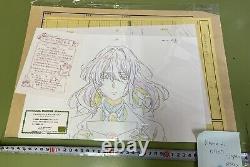 VIOLET EVERGARDEN staff hand draw 5 art paper set kyoto animation