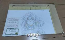 VIOLET EVERGARDEN staff hand draw 5 art paper set kyoto animation From Japan New