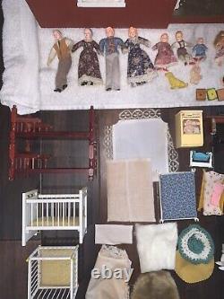 Victorian Dollhouse 1980s Kit The Franklin 112 Complete Set Dolls Furniture