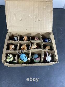 Vintage RARE antique set of chinese arts zodiac animal figuarines MUST SEE