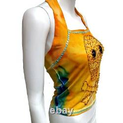 Woman clothing top summer t-shirt couture fashion beach brand skull embroidered